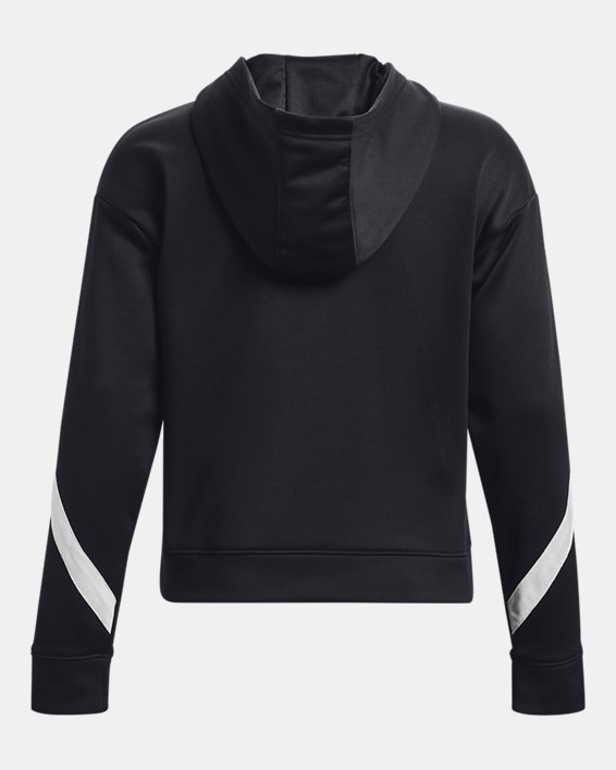 Women's UA Storm Armour Fleece® Hoodie, Black, pdpMainDesktop image number 6